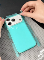 Film de protection transparent à changement de couleur 190*120mm, autocollant décoratif en cuir coloré pour coque arrière de téléphone iPhone 18 Pro Max 17 16 15