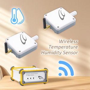433MHz RF Ethernet 1200m <b>Wireless</b> Temperature Humidity Sensor 2 Sets Multipoint <b>Wireless</b> Temperature Humidity Gateway - Product Image 1