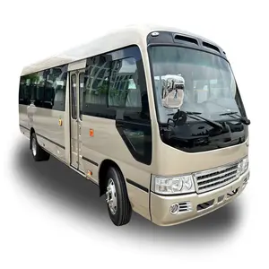 새로운 2024 LHD 31 석 Mudan 7.7m 코스터 버스 커민스 엔진 유로 II 배출량 남미 시장에서 뜨거운 판매