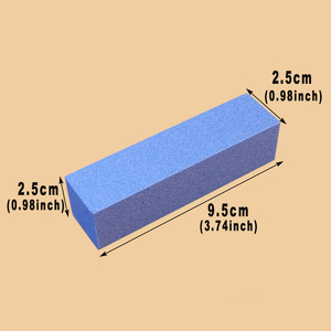 Vente en gros usine Lime à ongles double face en éponge EVA haute densité, forme carrée et forme tofu, pour ponçage et polissage, pour manucure - Product Image 1