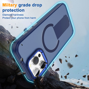 <span class=keywords><strong>Funda</strong></span> Magnética Invisible para Teléfono Celular con Soporte para <span class=keywords><strong>iPhone</strong></span> 16 Pro Max 12 <span class=keywords><strong>13</strong></span> <span class=keywords><strong>Mini</strong></span> 14 15 Plus 17Air 16E, Carcasa Trasera Rígida con Sensación de <span class=keywords><strong>Piel</strong></span> - Product Image 3