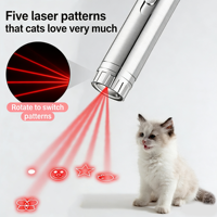 Torcia UV in Lega di Alluminio con Ricarica USB, Indicatore Luminoso Bianco, 5 Modalità, Penna Laser, Giocattolo per Gatti, Certificato CE, Telecomando, Luce Bassa