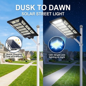 Lampioni <span class=keywords><strong>Solari</strong></span> ad Alta Potenza Tutto in Uno da <span class=keywords><strong>Esterno</strong></span> Lampada Solare Impermeabile IP66 Faro Solare con Telecomando - Product Image 2