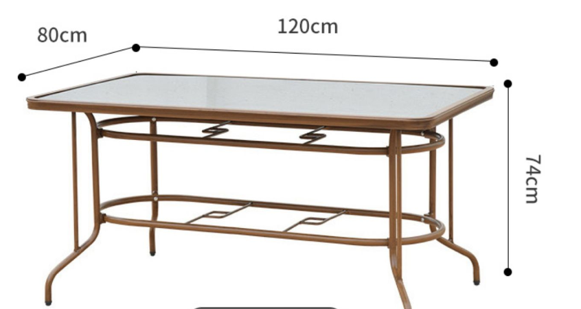 Table rectangulaire 120cm