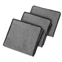 Grand sac de rangement pliable transparent à fermeture éclair pour vêtements, idéal pour les armoires, les salles de bain, le salon et la literie - Simple niveau