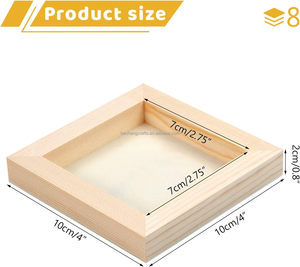 5x5 4x4 tableros de panel de madera, lienzo de madera sin terminar de madera para manualidades, lienzo de pintura - Product Image 3