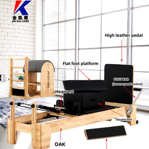 <span class=keywords><strong>YOGA</strong></span> Studio chêne bois Pilates lit réformateur Machine balançoire lit baril <span class=keywords><strong>chaise</strong></span> colonne vertébrale correcteur vente Premium Pilates réformateur Machine - Product Image 1