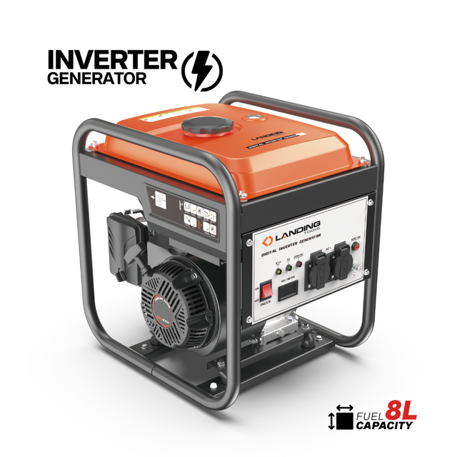 511013 5kW Portable Gasoline Inverter Generator 236cc 8L Tank, Heavy Duty Recoil Start Camping RV Jobsite