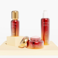 Ensemble d'emballages cosmétiques de luxe personnalisés de 30 ml et 100 ml pour pots de crème, toner et sérum