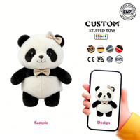 Penjualan Langsung Pabrik Menawarkan Mainan Boneka Rakun Abu-abu yang Terbuat dari Kain Lembut dan Isian Kapas PP, Mainan Boneka Plush yang Dapat Disesuaikan Tersedia
