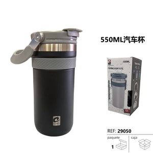 Gobelet isotherme portable en acier inoxydable Termpo 550 ml, tasse de voyage pour voiture - Product Image 2