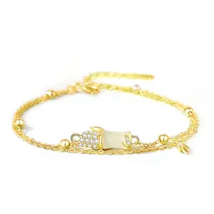 New gold designs sterling silver 925 crystal bracelets healing natural stone jade bracelet gold bracelet women jewelry