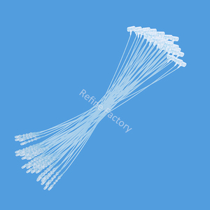 Tinh chỉnh vòng lặp Khóa Pin vải trắng khóa 7 inch PP 5000 cái/hộp vòng lặp khóa tag pin với giá nhà máy - Product Image 4