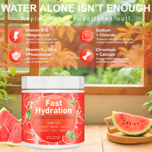Suplemento Nutricional Deportivo en Polvo con Electrolitos para Adultos, Sabor Sandía, Fabricación OEM ODM, Personalizable, Energía y Crecimiento Muscular - Product Image 1