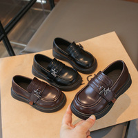 Chaussures de princesse pour filles, automne, nouveau style britannique, tendance, semelle souple, antidérapantes, légères, chaussures décontractées pour enfants