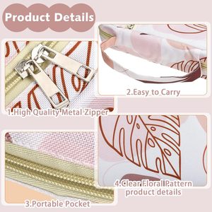 Funda para Biblia Oxford con diseño floral, bolsillo trasero con cremallera, asa y marcapáginas - Bolsa portátil para Biblia para <span class=keywords><strong>mujer</strong></span> - Product Image 6