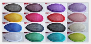 Hot Selling Colorful Fascinator Hat Base High Quality Sinamay Base for Millinery Hat Material <strong>Accessories</strong> - Product Image 6