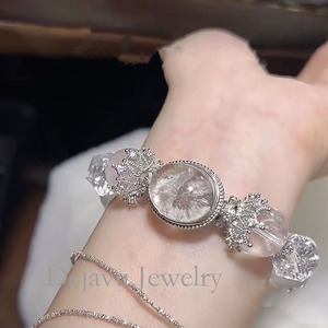 สร้อยข้อมือคริสตัลสำหรับเด็กผู้หญิงของขวัญสีขาวใหม่ตามธรรมชาติ - Product Image 1