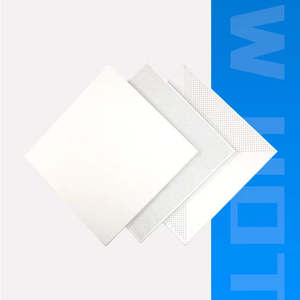 Metal de aluminio moderno 300*300 placa de techo decorativa de oficina perforada - Product Image 2
