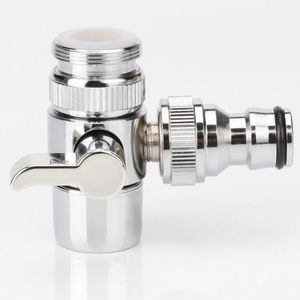Male 24MM Brass Quick Connector Nozzle, Bathroom Shut off Diverter Valve Faucet <b>Adapter</b> Aerator <b>Switch</b> - Product Image 1