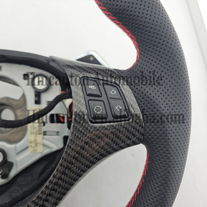 Volante Deportivo M de Fibra de Carbono y Cuero Perforado de Calidad al por Mayor para BMW E90 E91 E92 E93 Serie 3 - Product Image 4
