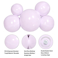 Kit de guirlande de ballons en PVC gonflables réutilisables multicolores pour décorations de mariage et d'anniversaire