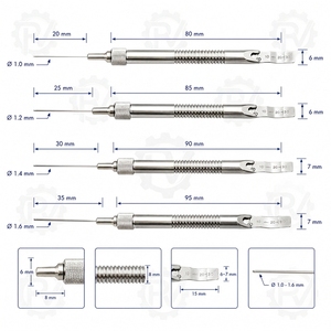 Calibrador de Profundidad Manual de Acero, Instrumento Quirúrgico Ortopédico, 0-30mm, 0-40mm, 0-60mm, 0-90mm, Herramienta de Medición de Precisión - Product Image 4