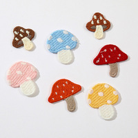 Patch brodé en forme de champignon personnalisé pour serviette, vêtement brodé, accessoire pour cheveux en forme de champignon, accessoires pour chapeau, bricolage