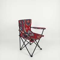 Chaise de plage pliable légère avec cadre en acier rembourré, porte-gobelet, écologique, portable, pour le camping en plein air, pique-nique, Arabie Saoudite