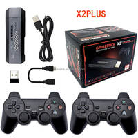 Konsol Video Game X2 Plus Terbaru dengan Kontroler Nirkabel 2.4G, Memori 64GB 30000+/128GB 40000+ Game Retro, Konsol Game Mini