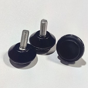 Pata de Mueble Redonda de Acero 61525 Negra Ajustable para Silla, Uso en Hogar y Oficina - Product Image 2