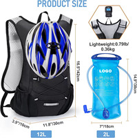 Gilet d'hydratation léger, imperméable, portable, durable, respirant en polyester et nylon pour la randonnée, la course à pied, les marathons et le cyclisme