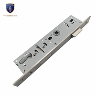 Corps de serrure à mortaise en acier galvanisé 9230, direct usine, avec loquet en alliage de zinc et panneau en acier inoxydable pour porte