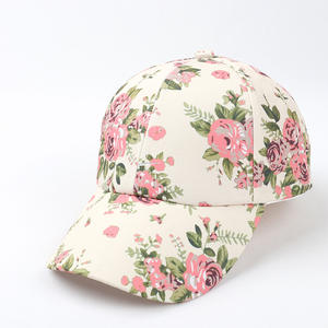 Fleur florale imprimé papa sangle chapeau chapeau de soleil Snap Back été Rose maille casquette femmes <span class=keywords><strong>Skate</strong></span> casquette de Baseball nouvelles casquettes de sport - Product Image 6