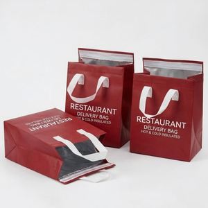 Wholesale Insulated Food Delivery Bags Custom Printed Thermal Cooler Bags for Restaurants - Product Image 3