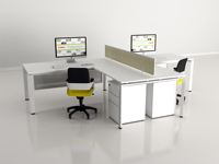 Bureau d'ordinateur en métal moderne et simple pour le bureau à domicile et l'école