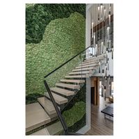 Optima Escalier en bois Mono Stringer Escalier avec garde-corps en verre Escalier de taille personnalisée Escalier en forme de L