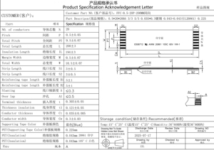 Cáp phẳng dẫn kép với khoảng cách 2.54mm để truyền dữ liệu. Phù hợp với tiêu chuẩn UL và ROHS. - Product Image 6