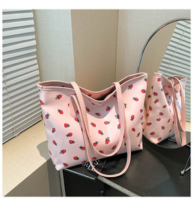 Bolso Tote de Gran Capacidad para Mujer 2026, Nuevo Bolso de Hombro Único para Estudiantes Universitarios con Diseño de Mano - Product Image 3
