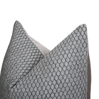 Coussins décoratifs de luxe modernes de haute qualité couvre 18x18 coussins gris argent pour coussins carrés de lit de canapé