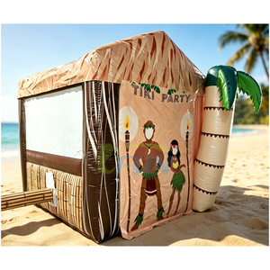 Tente de bar Tiki gonflable en bâche PVC pour événements estivaux en extérieur, robuste et portable, idéale pour les fêtes Luau et les entreprises de <span class=keywords><strong>location</strong></span> - Product Image 2