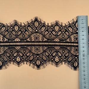 Ventes 14CM cils dentelle Nylon maille garnitures blanc noir bricolage à la main fille jupe Lingerie robe de mariée - Product Image 4