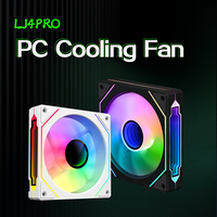 Ventilador Silencioso para Caja de PC de 120 mm, 6-30 dBA, Bajo Ruido, 40000 h de Vida Útil, 5 V ARGB PWM, 4 Pines, Rodamiento Hidráulico, Ventilador de Refrigeración para Ordenador