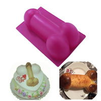 Moule à gâteau en Silicone en forme de pénis, grande taille, Sexy, moule à savon, 3D, Fondant, décoration, poêle à pâtisserie d'anniversaire, 1 pièce