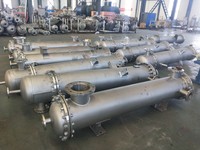 Échangeur de chaleur à tubes en acier inoxydable personnalisé, refroidi par eau, condenseur à coque et tubes, échangeur de chaleur industriel à coque et tubes