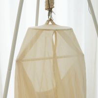 Housse de hamac respirante pour bébé en coton maillé, pare-soleil léger pour berceau, rideau de sommeil portable pour chambre d'enfant