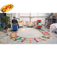 IFD nouveauté parc d'attractions centre commercial jeux pour enfants électrique Mini trajet en train sans rail à vendre