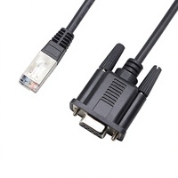 Kabel Konsol DB9 Female ke RJ45 Male 8P8C CAT 5e Adaptor Port Serial