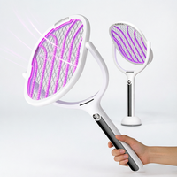 Raquette anti-moustiques électrique rechargeable intelligente Maist avec batterie au lithium 1800 mAh, affichage de la puissance, portable et écologique