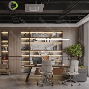 Sang Trọng Nội Thất Văn Phòng Bàn Làm Việc Với Ngăn Kéo Và Vàng Thép Không Gỉ Khung Kính Hàng Đầu Máy Tính Bàn Làm Việc - Product Image 5